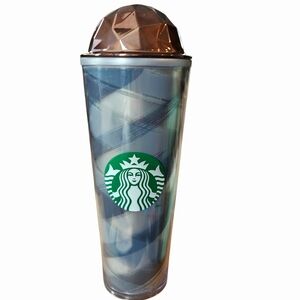 Starbucks Tumbler with Copper Colored Dome Lid 24 Oz